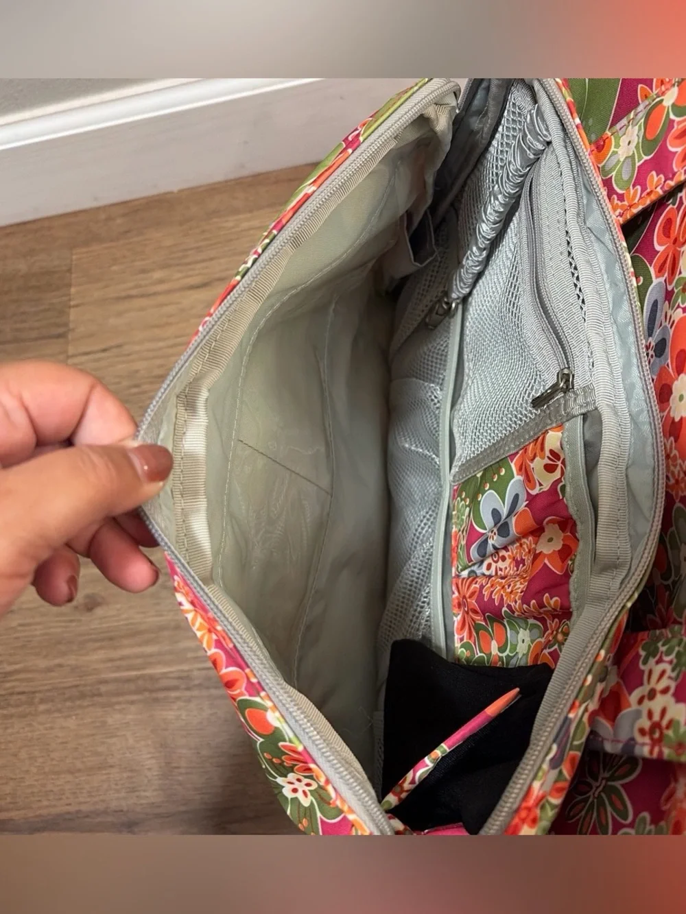 Ju-Ju-Be Floral Be Prepared Diaper or Duffle Bag in Perky Perennials